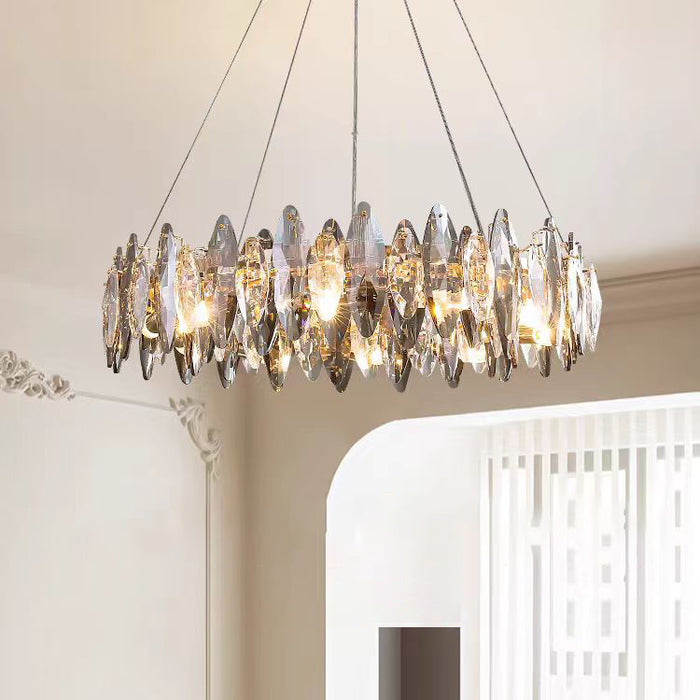 Flor Crystal  Round Chandelier