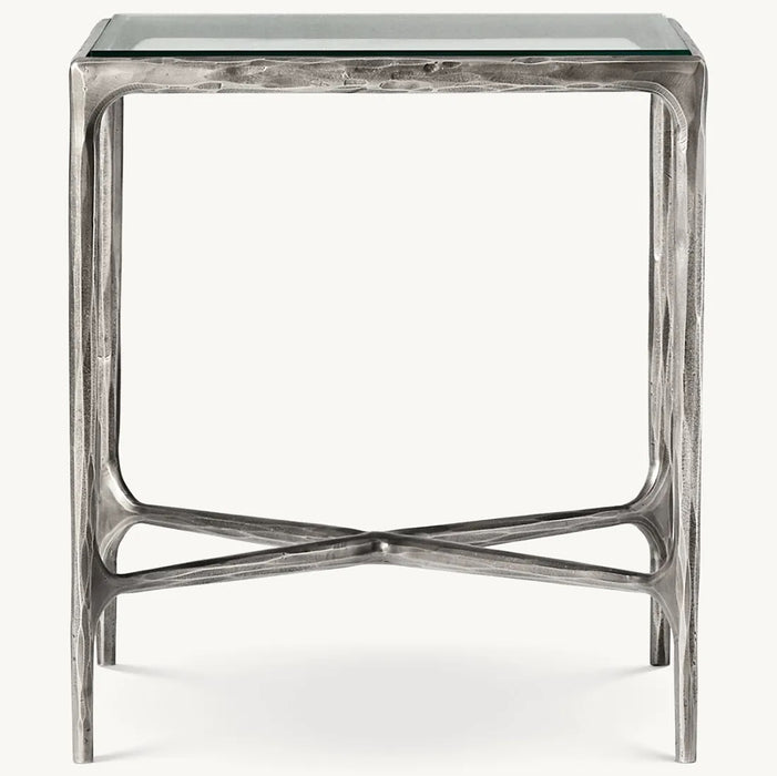 Thaddeus Glass Square Side Table