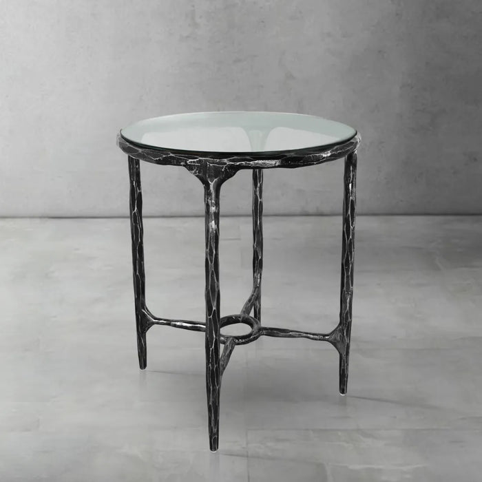 Thaddeus Marble Round Side Table 18"D