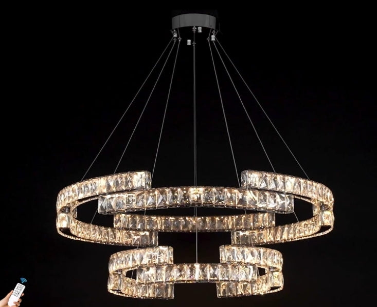 Double layer crystal chandelier (customized)