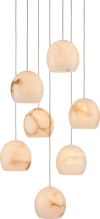 ALABASTER MAEVA ROUND CHANDELIER 13'' 21'' 36''