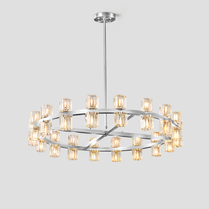 Arcachon Crystal Round Chandelier 36"