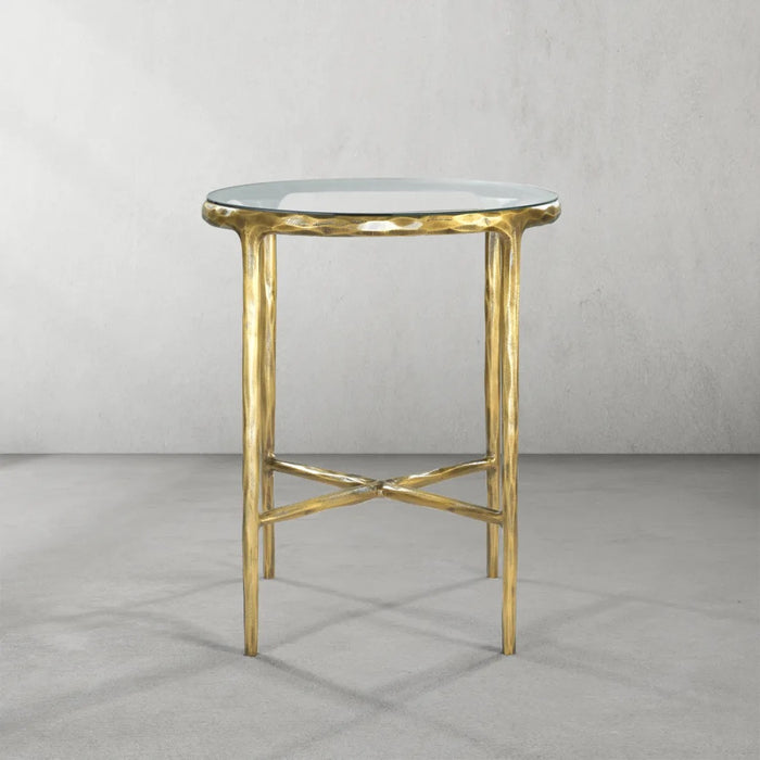 Thaddeus Marble Round Side Table 18"D