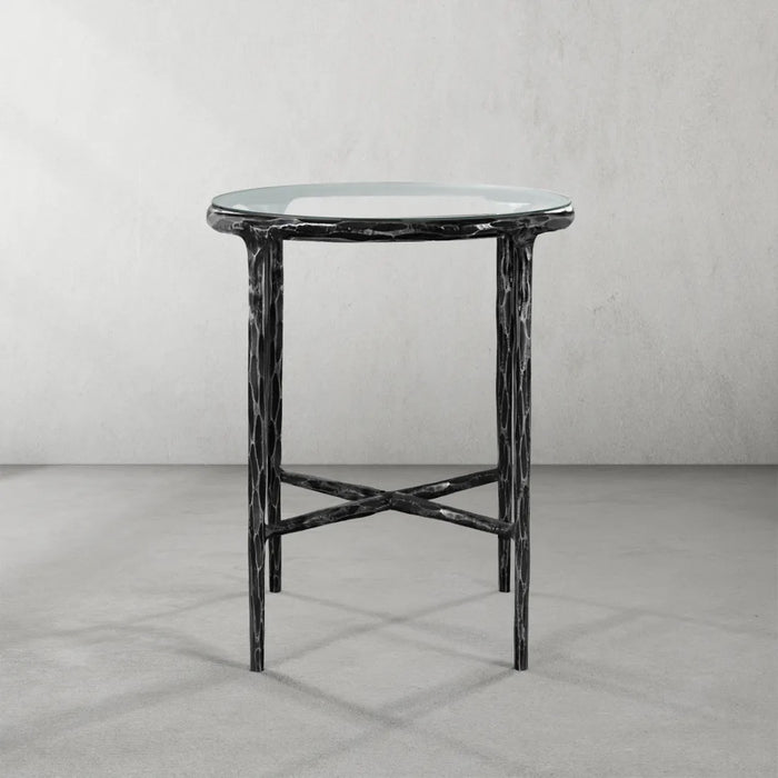 Thaddeus Marble Round Side Table 18"D