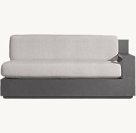 Marbella Aluminum 2 Seat Right Sofa( Qty：1 Each）