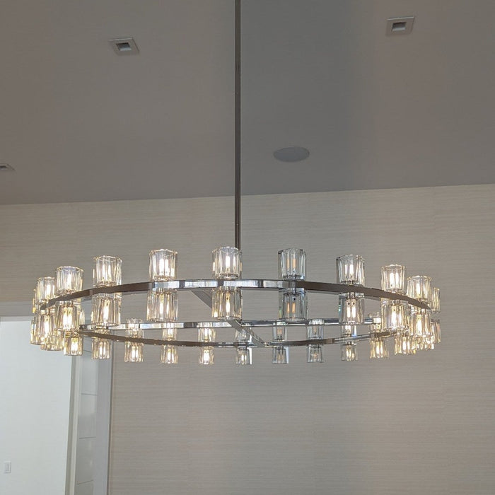 Arcachon Crystal Round Chandelier 36"