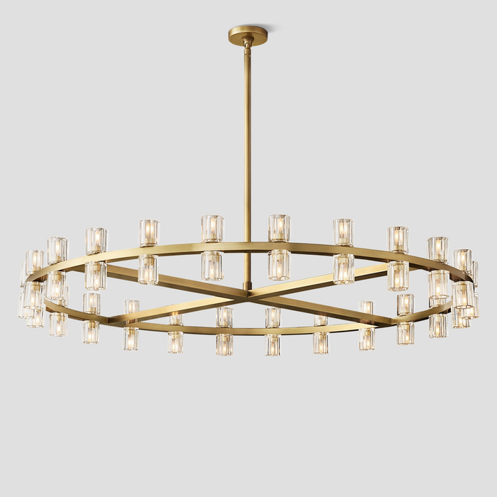 Arcachon Crystal Round Chandelier 60"