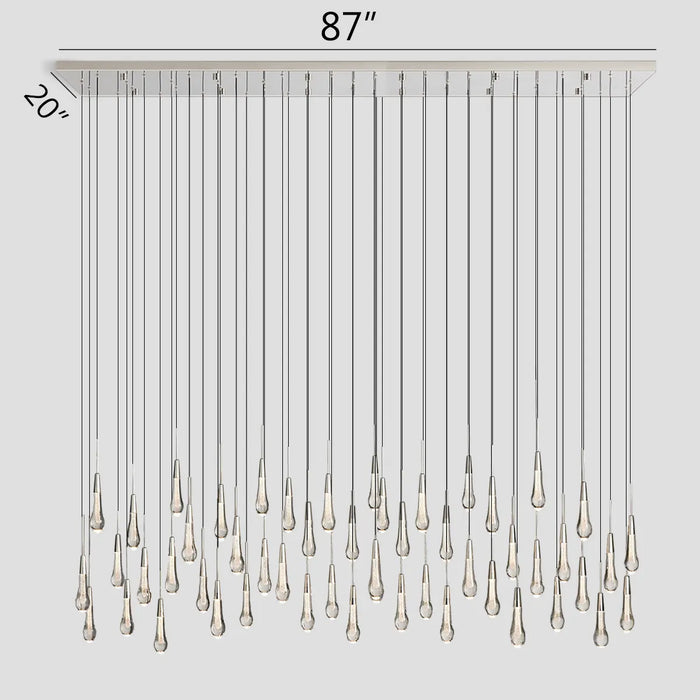 Solitaire Linear Chandelier 37"50"70"87"120"