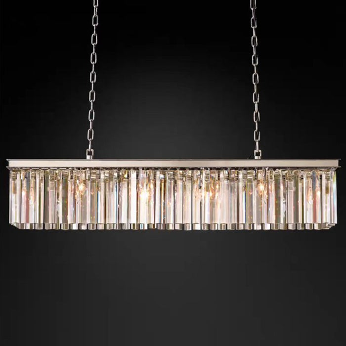 Odeon Crystal Rectangular Chandelier 59“