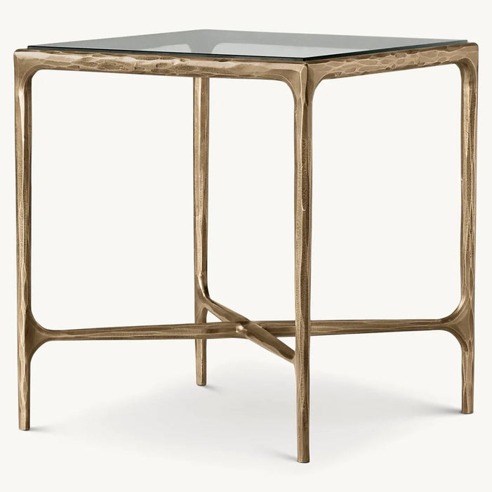 Thaddeus Glass Square Side Table