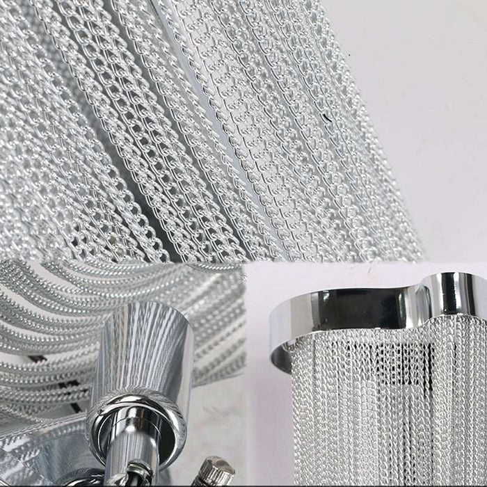 Ashlee Aluminum Chain Tassel Wall Sconce