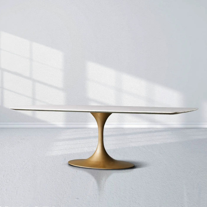 Saint Germain Stone Dining Table With Launette Base