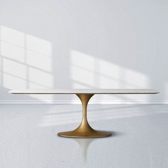 Saint Germain Stone Dining Table With Launette Base