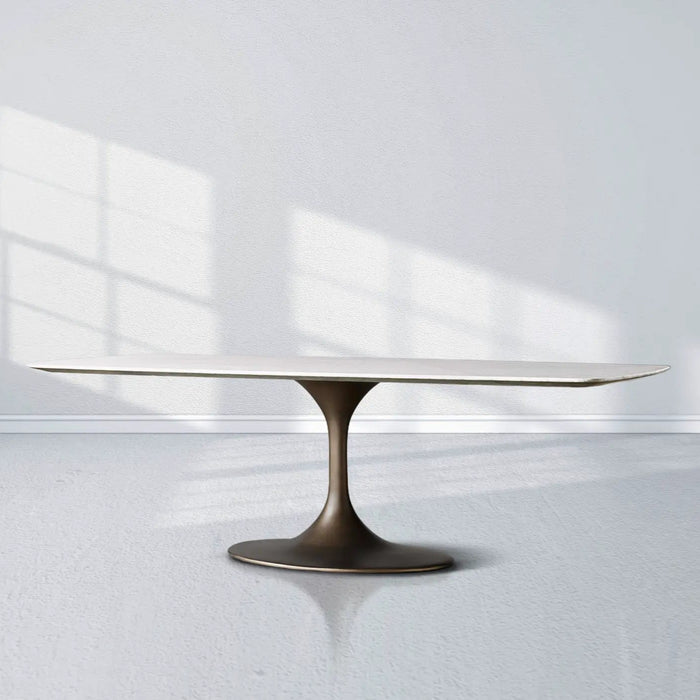 Saint Germain Stone Dining Table With Launette Base