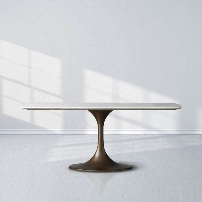 Saint Germain Stone Dining Table With Launette Base