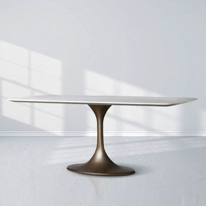 Saint Germain Stone Dining Table With Launette Base