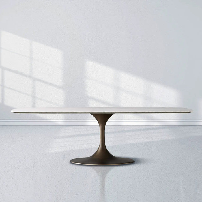 Saint Germain Stone Dining Table With Launette Base