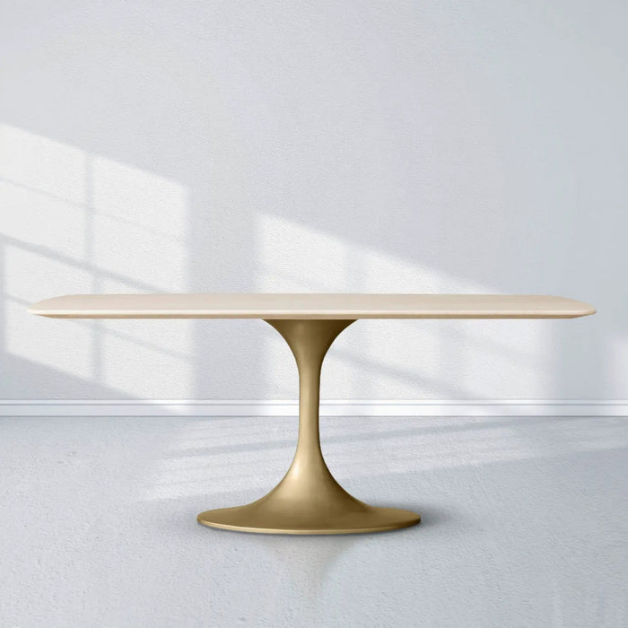 Saint Germain Stone Dining Table With Launette Base