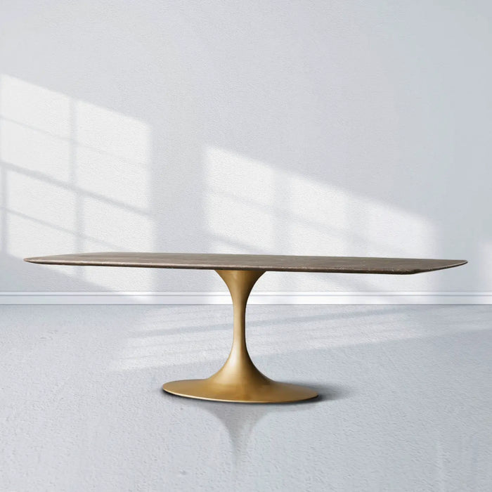 Saint Germain Stone Dining Table With Launette Base