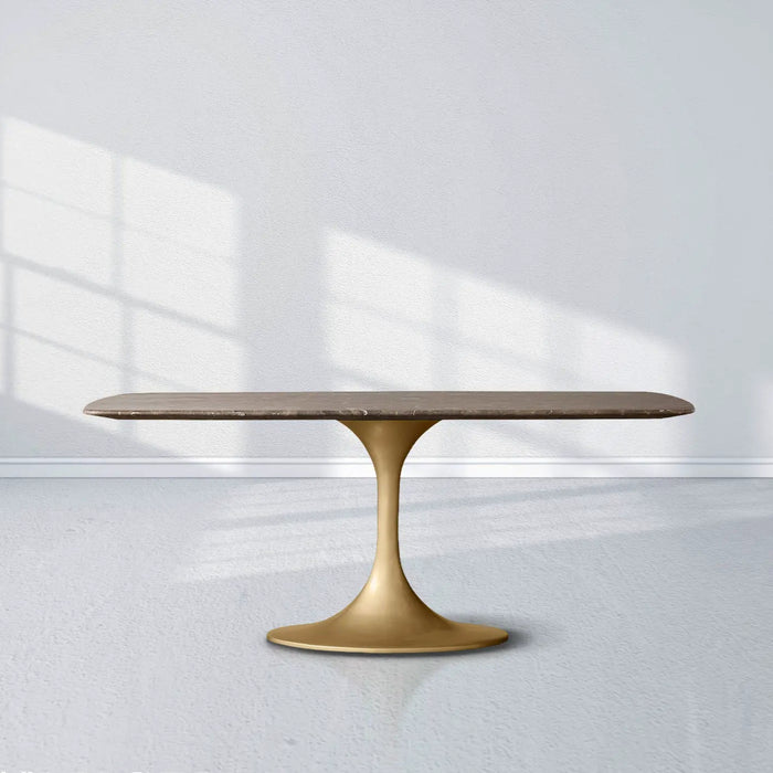 Saint Germain Stone Dining Table With Launette Base