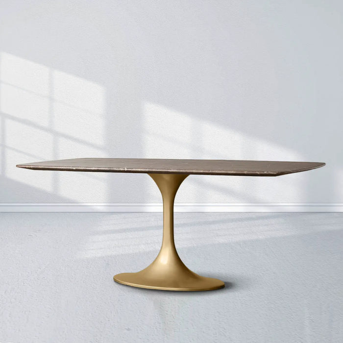 Saint Germain Stone Dining Table With Launette Base