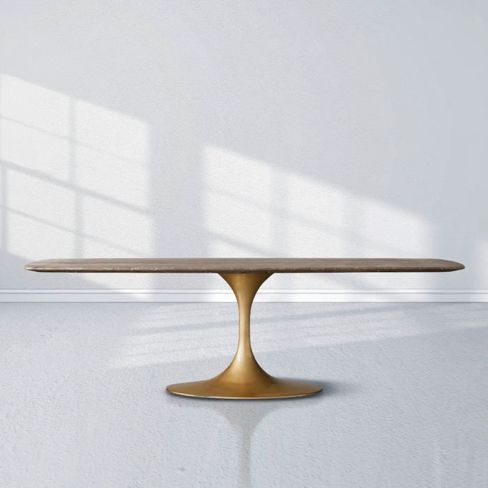 Saint Germain Stone Dining Table With Launette Base