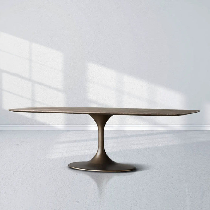 Saint Germain Stone Dining Table With Launette Base