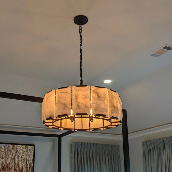 Harlow Calcite Round Chandelier D 60"