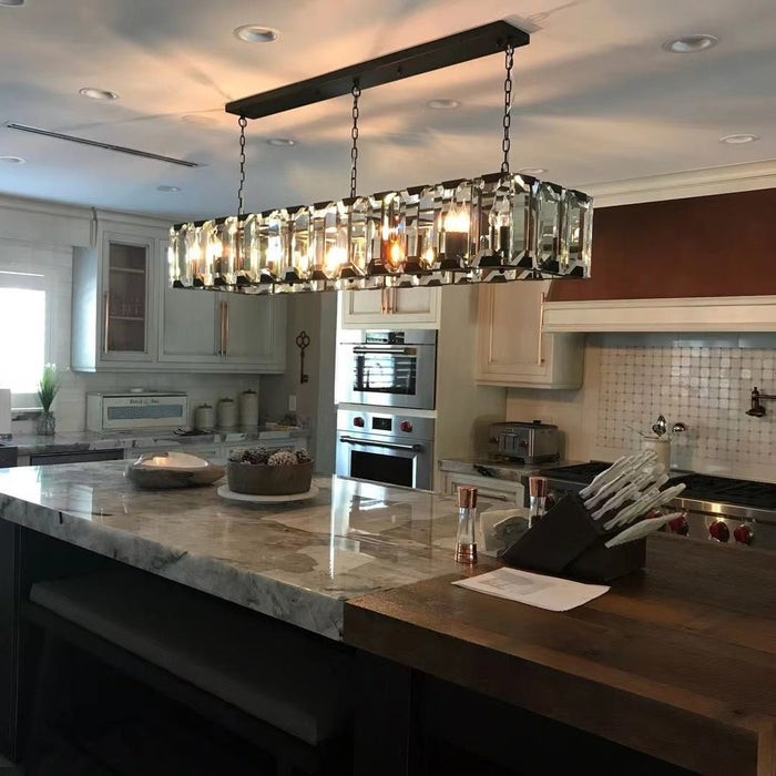 Harlow Multi Crystal Rectangular Chandelier