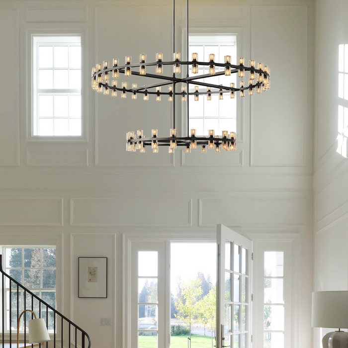 Arcachon Crystal 2-Tier Round Chandelier 60“