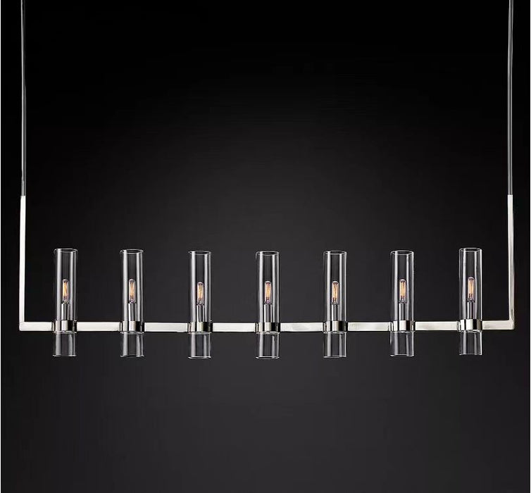 Ravelle Glass Linear Chandelier 59"