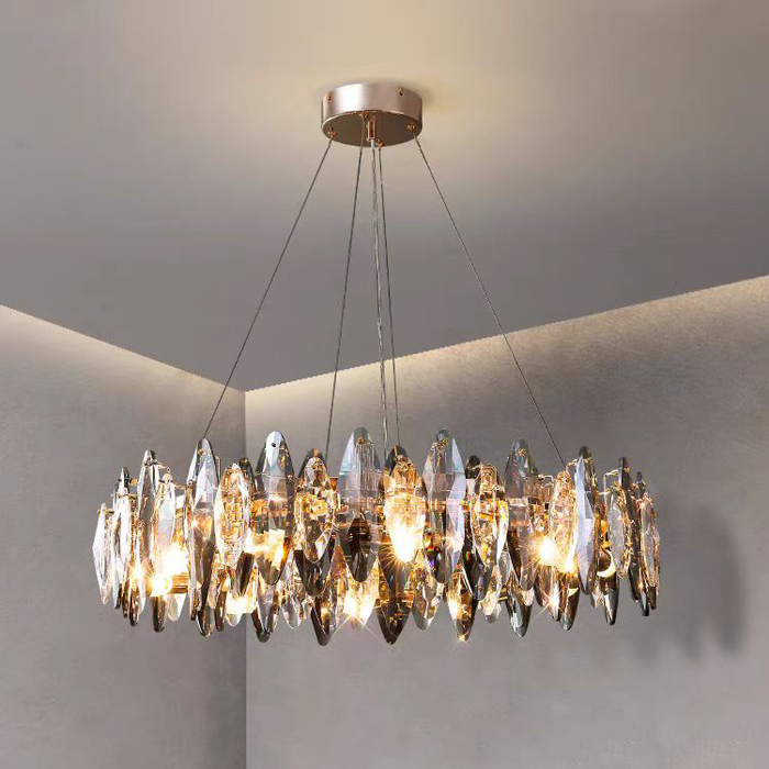 Flor Crystal  Round Chandelier