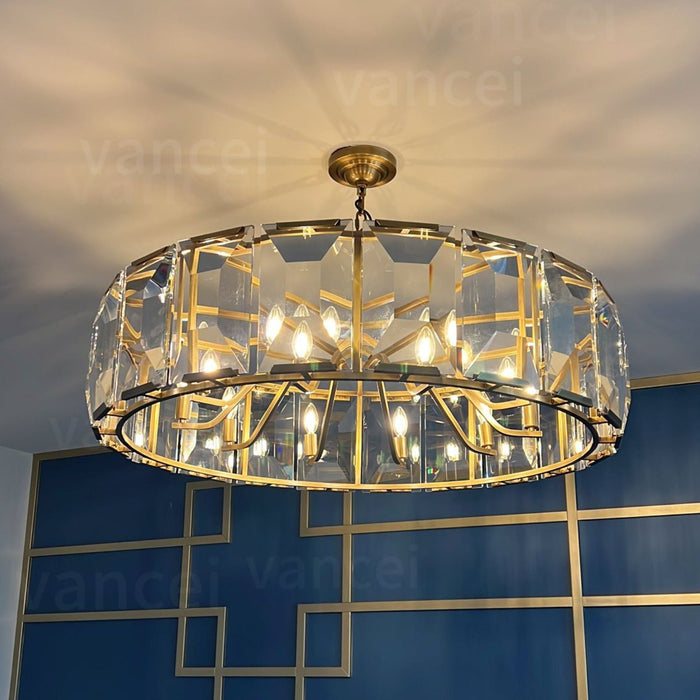 （sample order）Harlow Multicurve Crystal Round Chandelier