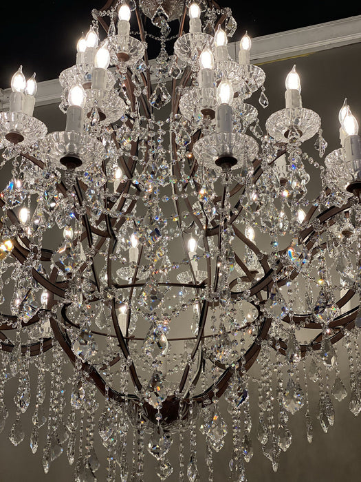 Empire Maria Theresa Crystal Chandelier 60” /50-LIGHT