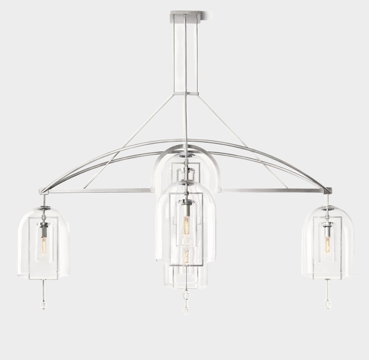 Fulcral Round Chandelier 73" 5-Lights