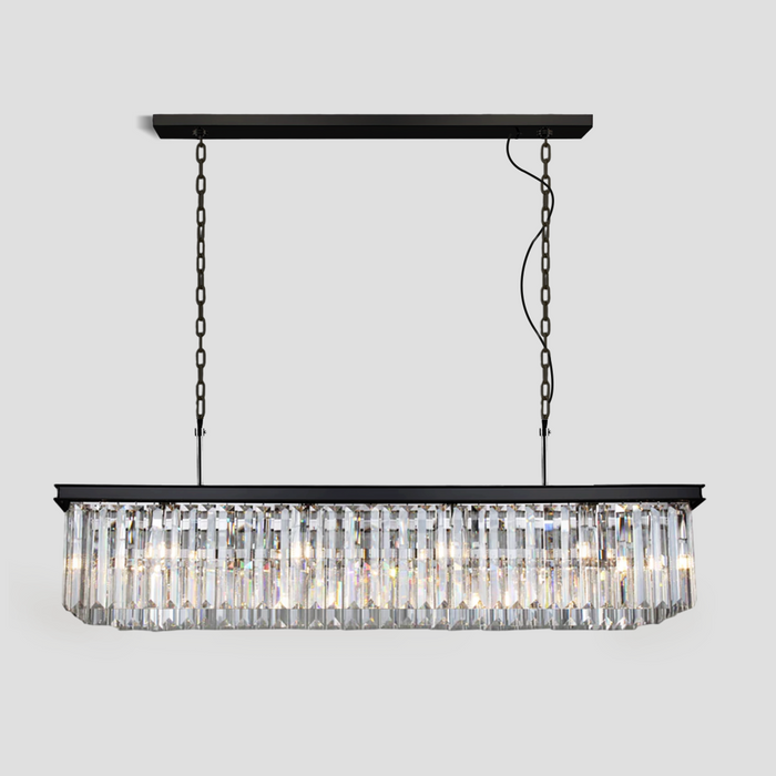 Odeon Crystal Rectangular Chandelier 59“