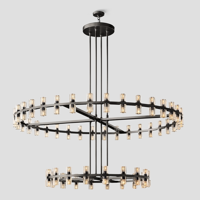 Arcachon Crystal 2-Tier Round Chandelier 60“