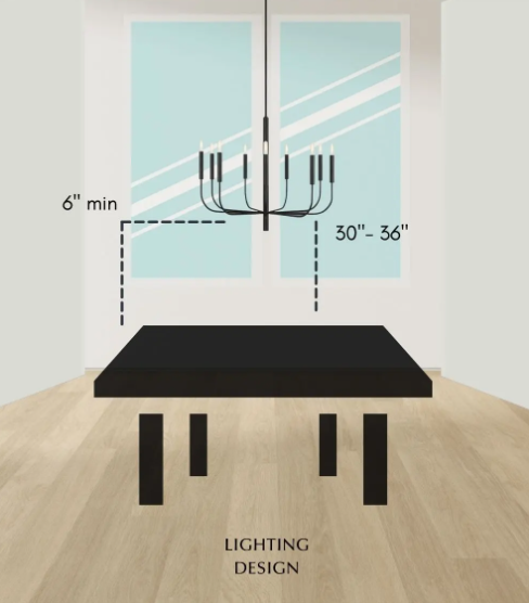 Round CHANDELEIR&rectangular table