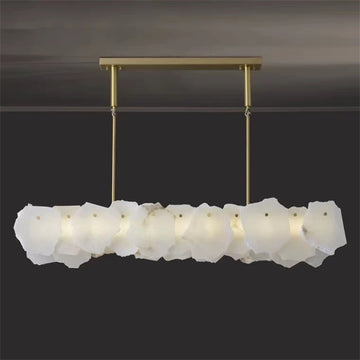 August Mordern Marble Linear Chandelier( Chains Version)
