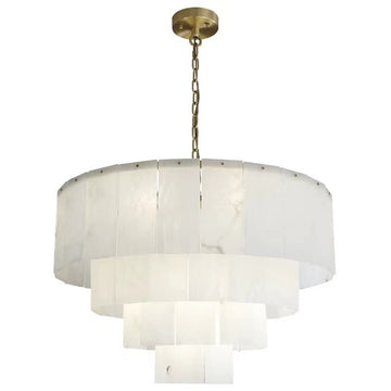 Brendra Classic marble Multi-Layer Round chandelier 31"