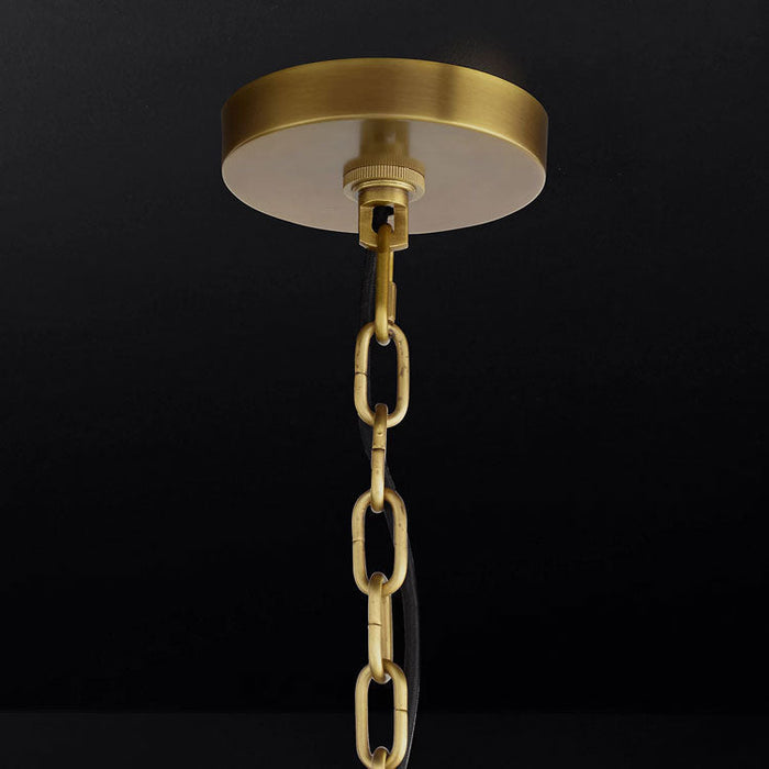 Cathedral Brass Pendant Lighting 24"