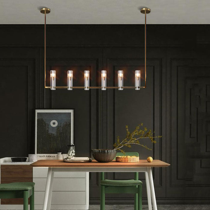 Concn Linear Chandelier for Dining Room