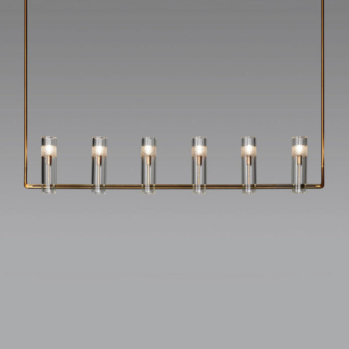 Concn Linear Chandelier for Dining Room