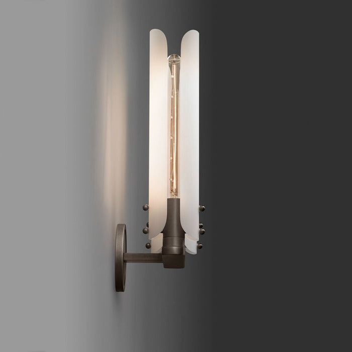Alen Double White Glass Wall Sconce , Wall Lamps for Bedroom