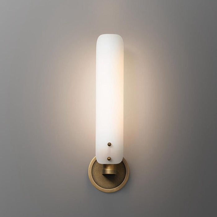 Alen White Glass Wall Sconce , Wall Lamps for Bedroom