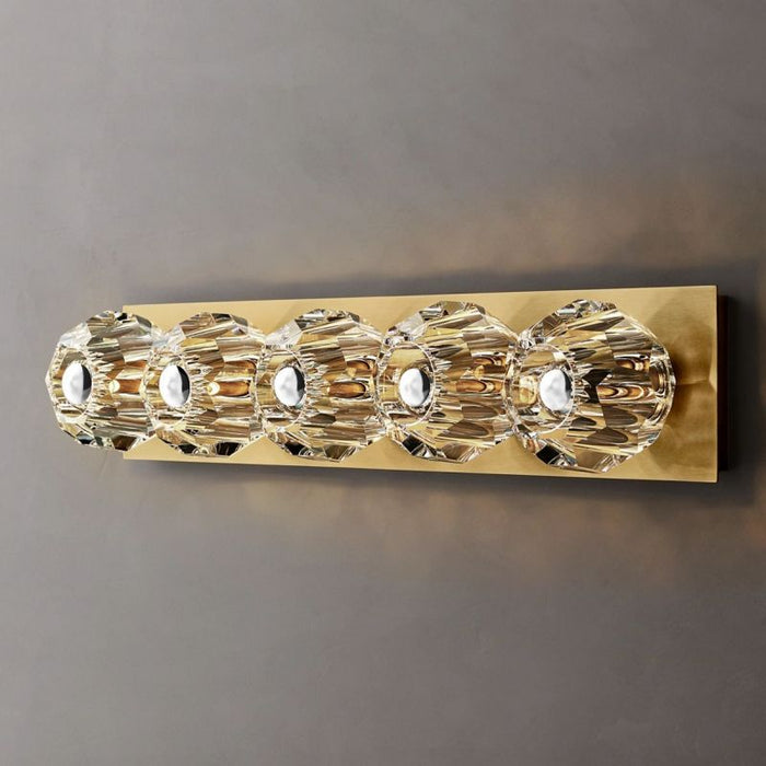 Bille De Crystal Ball  Linear Grand Wall Sconce