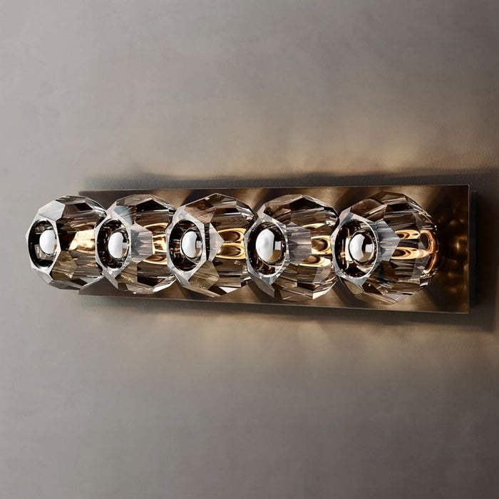 Bille De Crystal Ball  Linear Grand Wall Sconce