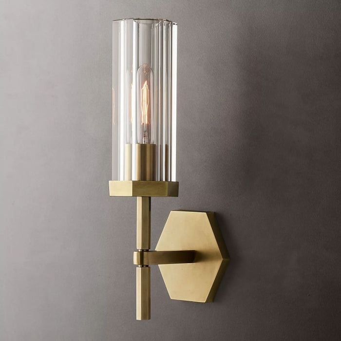 Lambe Hexagonal Wall Sconce 14¼"H