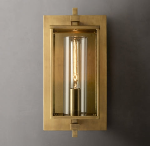 Devulde Square Outdoor Sconce 16"H